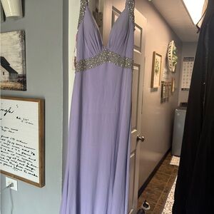 Elegant Lavender Evening Gown